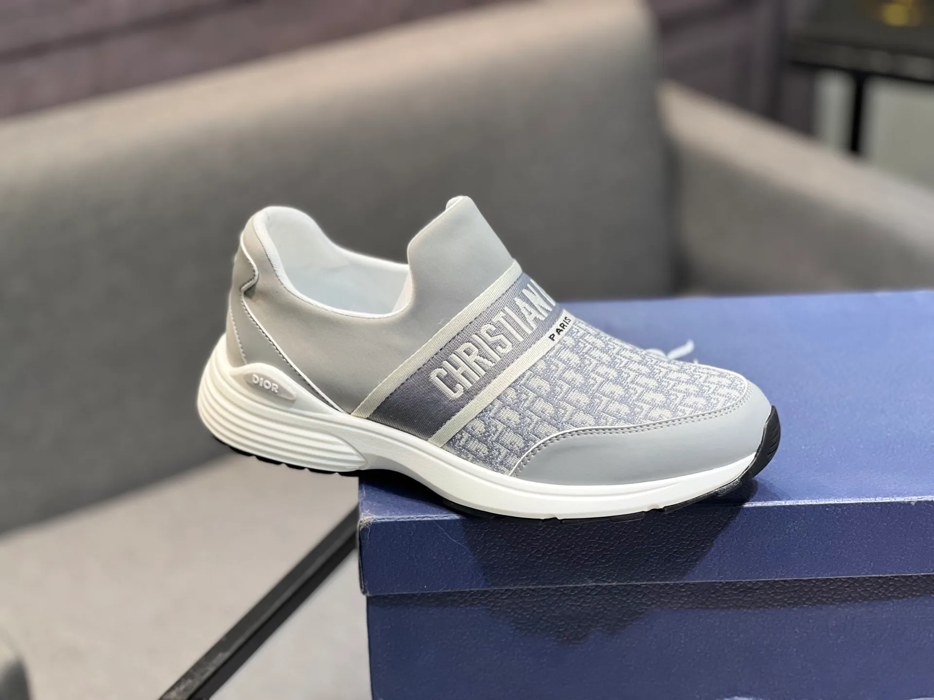 Men's shoes 💰420 [Dior] popular men's shoes, cowhide material splicing, mesh lining, original factory special sole, 38-45 (45 customized, non-refundable)